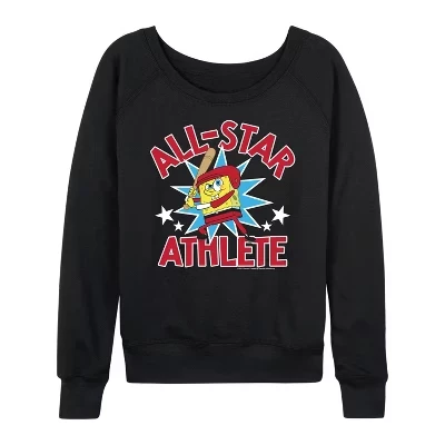 Женская рубашка American All Star из легкого французского махрового материала с широким вырезом и длинным рукавом, черная с графическим рисунком