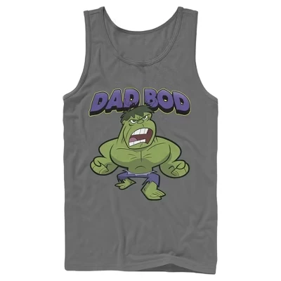 Мужская майка Marvel Dad Bod Hulk, графитовая