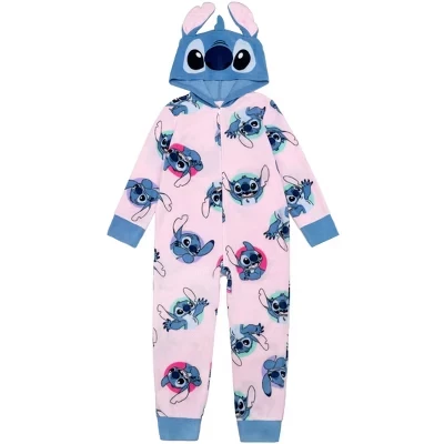 Детский слип Disney Lilo & Stitch с капюшоном, разноцветный