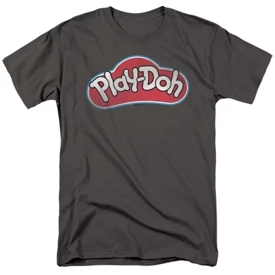 Футболка для взрослых Play Doh Lid с рисунком древесного угля