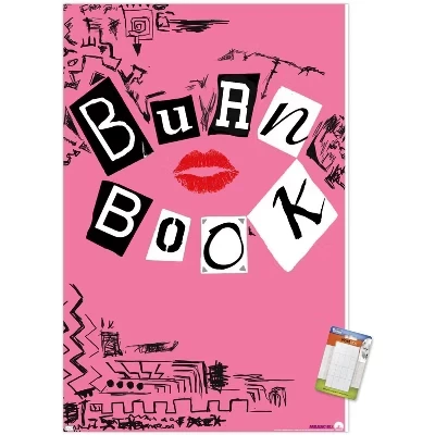 Постер «Дрянные девчонки — Burn Book», белый