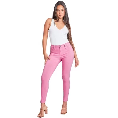 Женские джинсы YMI Hyper Stretch, скинни, розовые