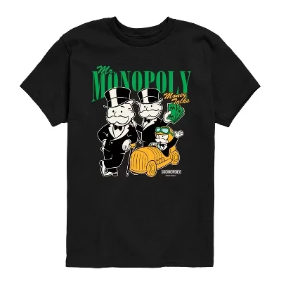 Черная футболка с коротким рукавом и графическим рисунком Mr Bootleg