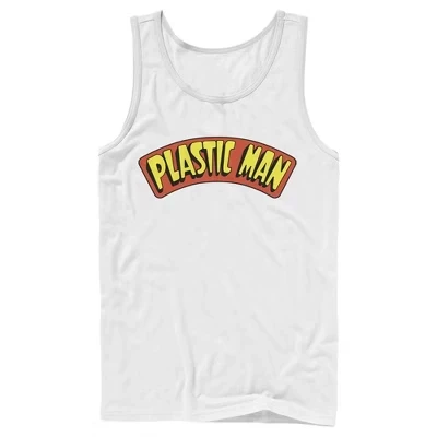 Мужская майка Justice League Plastic Man Logo, белая