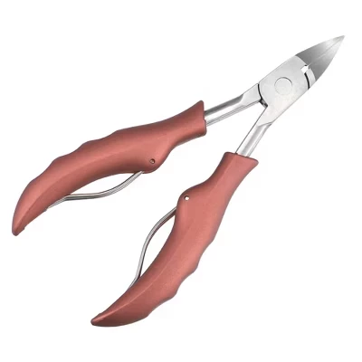 Кусачки для ногтей Unique Bargains стальные, розовые