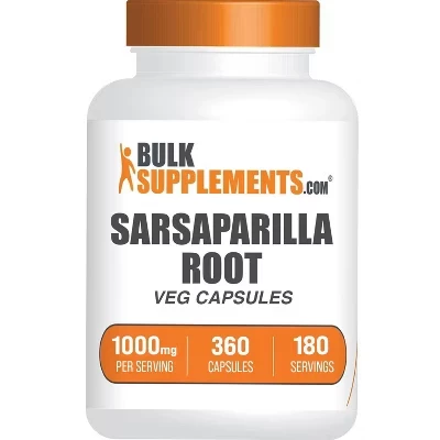 Капсулы с экстрактом корня сарсапариллы BulkSupplements