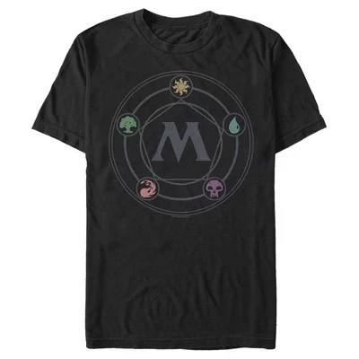 Мужская футболка Magic the Gathering Mana Star, черная