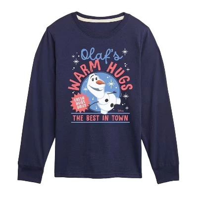 Лонгслив для мальчиков Frozen Olaf's Warm Hugs, синий