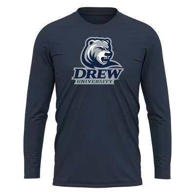 Мужской лонгслив NCAA Drew University, синий