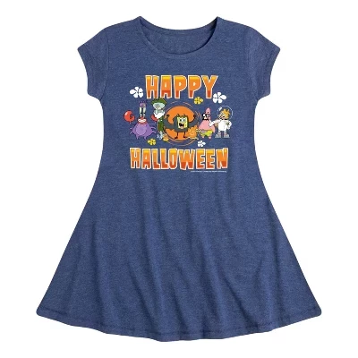 Платье с графическим принтом Happy Halloween Fit & Flair C коротким рукавом