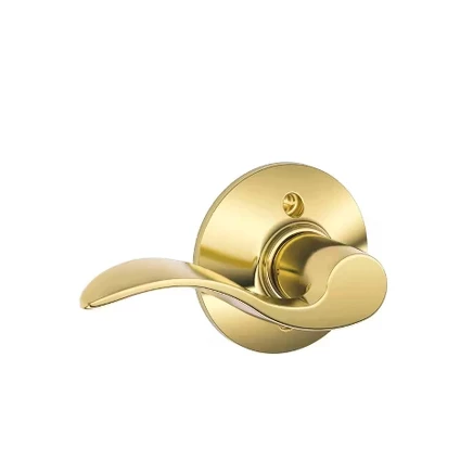 Неподвижная ручка Schlage Accent, правая, латунная