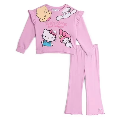 Детский комплект Hello Kitty свитшот и лосины, розовый