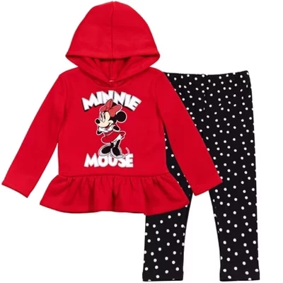 Детский комплект Disney Minnie Mouse худи и леггинсы, красный