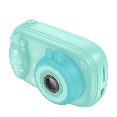 Детский цифровой фотоаппарат Hoco Dual-Cam, синий