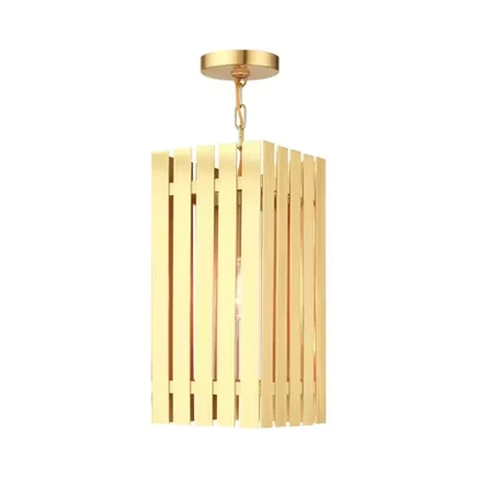 Подвесной светильник Livex Lighting Greenwich, 1 лампа, латунь