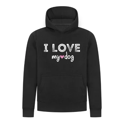 Женская коллекция I Love My Dog, пуловер с капюшоном – Cozy Pet Lover, Графическая толстовка с длинным рукавом черного цвета