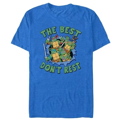 Мужская футболка Distressed The Best Don't Rest синего цвета