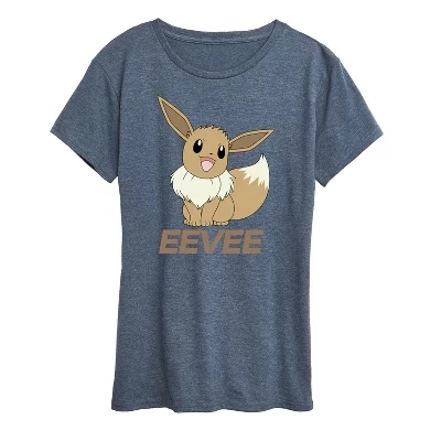 Женская футболка Pokemon Пастельный Иви, голубая