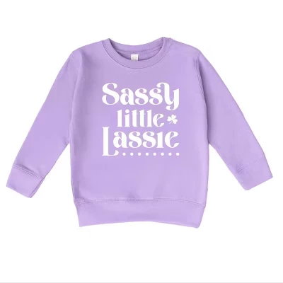 Стильная толстовка для малышей Sassy Little Lassie сиреневого цвета
