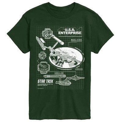 Мужская футболка с коротким рукавом и графической схемой предприятия forest green