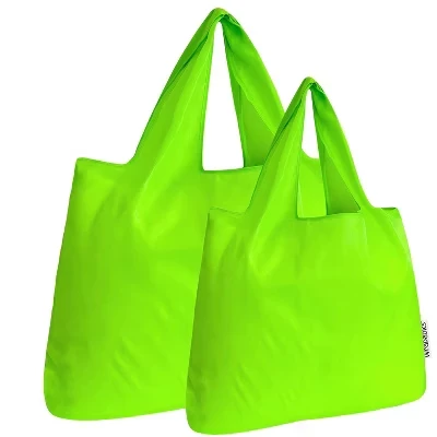 Складные сумки Wrapables, 2 шт., нейлоновые, лаймовые