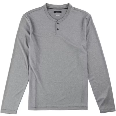 Мужская рубашка Henley в полоску черного цвета-deepblack