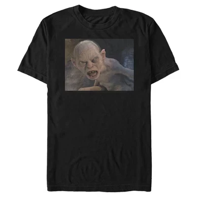 Мужская футболка Fellowship of the Ring Gollum Yell черного цвета