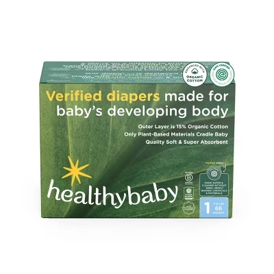Подгузники одноразовые HealthyBaby из органического хлопка, без хлора