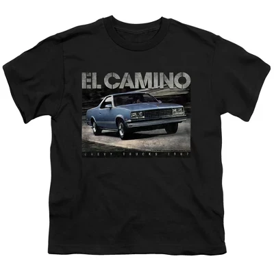 Футболка для мальчиков Chevy El Camino Truck 87, черная