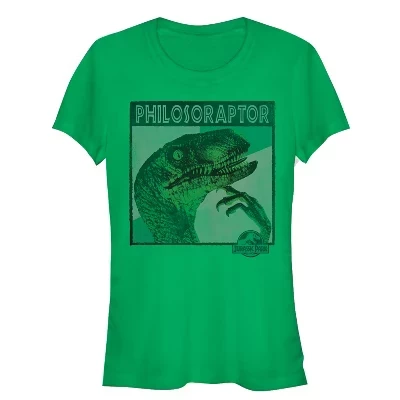 Женская футболка Deep Thinker Philosoraptor для юниоров