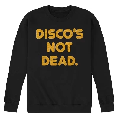 Мужская флисовая толстовка Disco Not Dead с графическим рисунком, черный