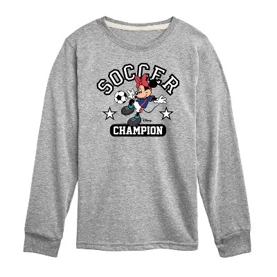 Футболка с длинным рукавом и рисунком футбольной суперзвезды athletic heather