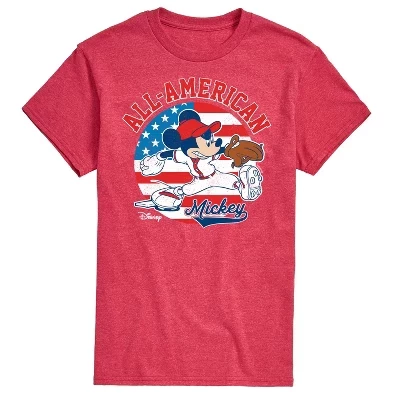 Мужская футболка Americana с коротким рукавом и рисунком, красная