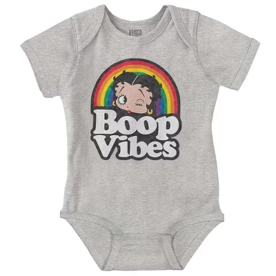 Боди для девочек Brisco Brands Betty Boop, меланжевое