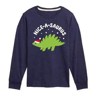 Детская футболка Instant Message Niceasaurus, синяя