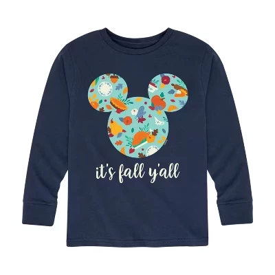 Лонгслив для мальчиков Disney Its Fall Yall, синий