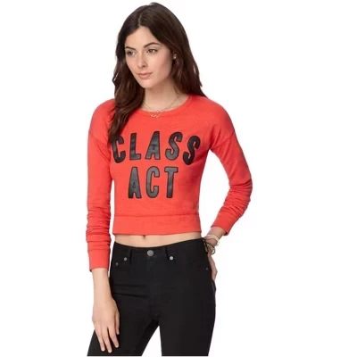 Женский укороченный свитер Aeropostale Class Act, красный