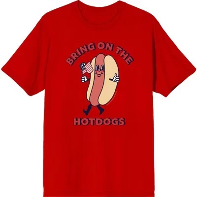 Мужская футболка с коротким рукавом Americana Bring On The Hot Dogs, красная