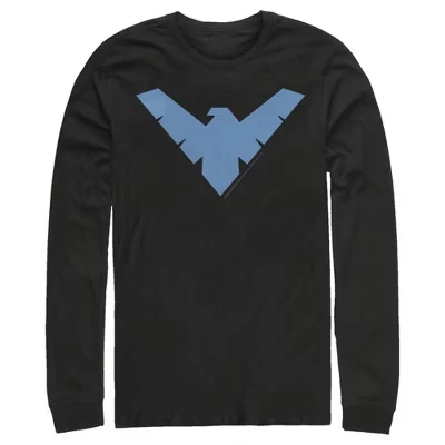Мужской лонгслив DC Comics Batman Nightwing Logo, черный
