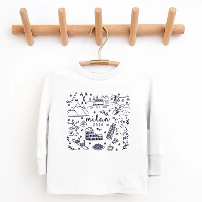 Детская футболка The Juniper Shop Milan Winter Icons, белая