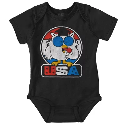 Детский комбинезон Tootsie Mr Owl USA American Patriot для мальчиков или девочек с лицензией royal