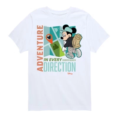 Футболка с коротким рукавом и рисунком Adventure In Every Direction, белая