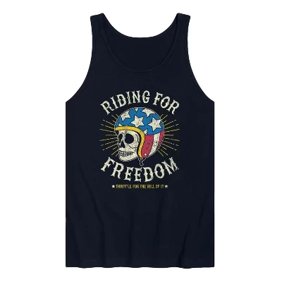 Мужская майка с рисунком Riding For Freedom для верховой езды