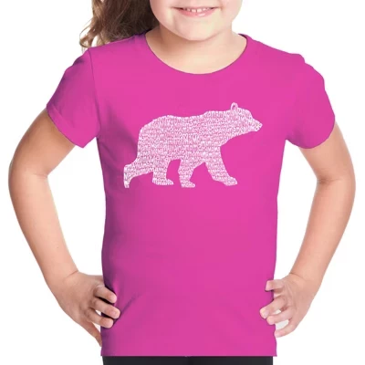 Футболка с надписью Girl's Word Art - Mama Bear pink