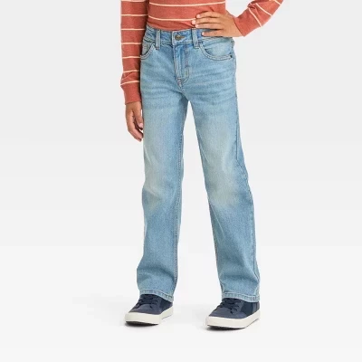 Джинсы-стрейч Bootcut Fit для мальчиков - ™ светло-голубого цвета