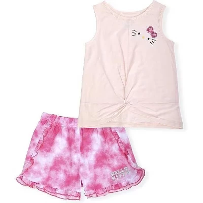 Девочкам комплект Hello Kitty из 2 предметов, розовый