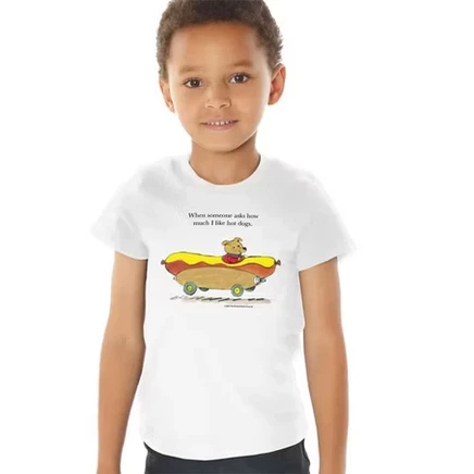 Футболка для мальчиков Richard Scarry Hot Dog Car, белая
