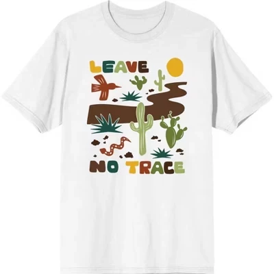 Мужская футболка Bioworld Leave No Trace, белая
