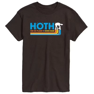 Мужская футболка Hoth Horizontal Chest Hit с коротким рукавом и графическим рисунком коричневого цвета