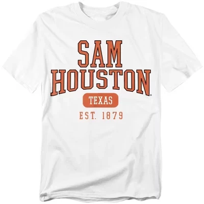 Мужская футболка Sam Houston State University с установленной датой выпуска, белая